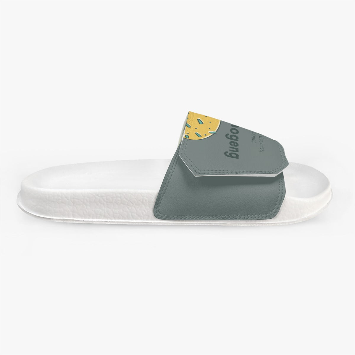 Mmogeng Cheeseburger & Milkshake PVC Sandals with Velcro
