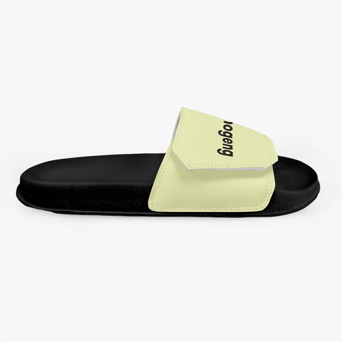 Mmogeng Beige Lightweight PVC Sandals for with Velcro Closure - Water-Resistant & Slip-Resistant