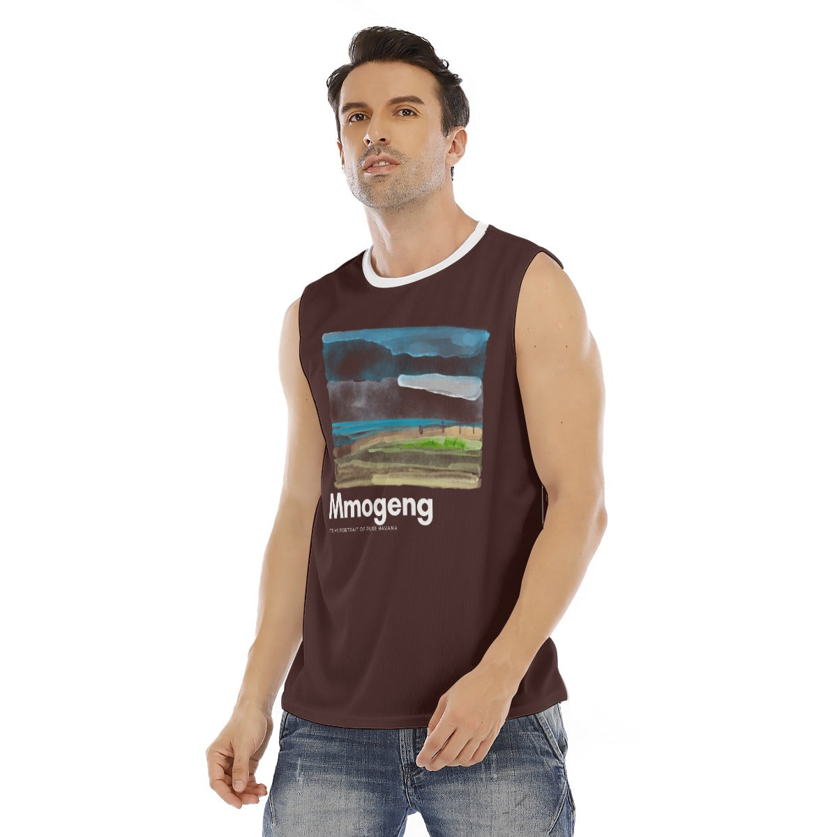 Portrait Of Pure Havannah O-Neck Sleeveless Tank Top by Mmogeng