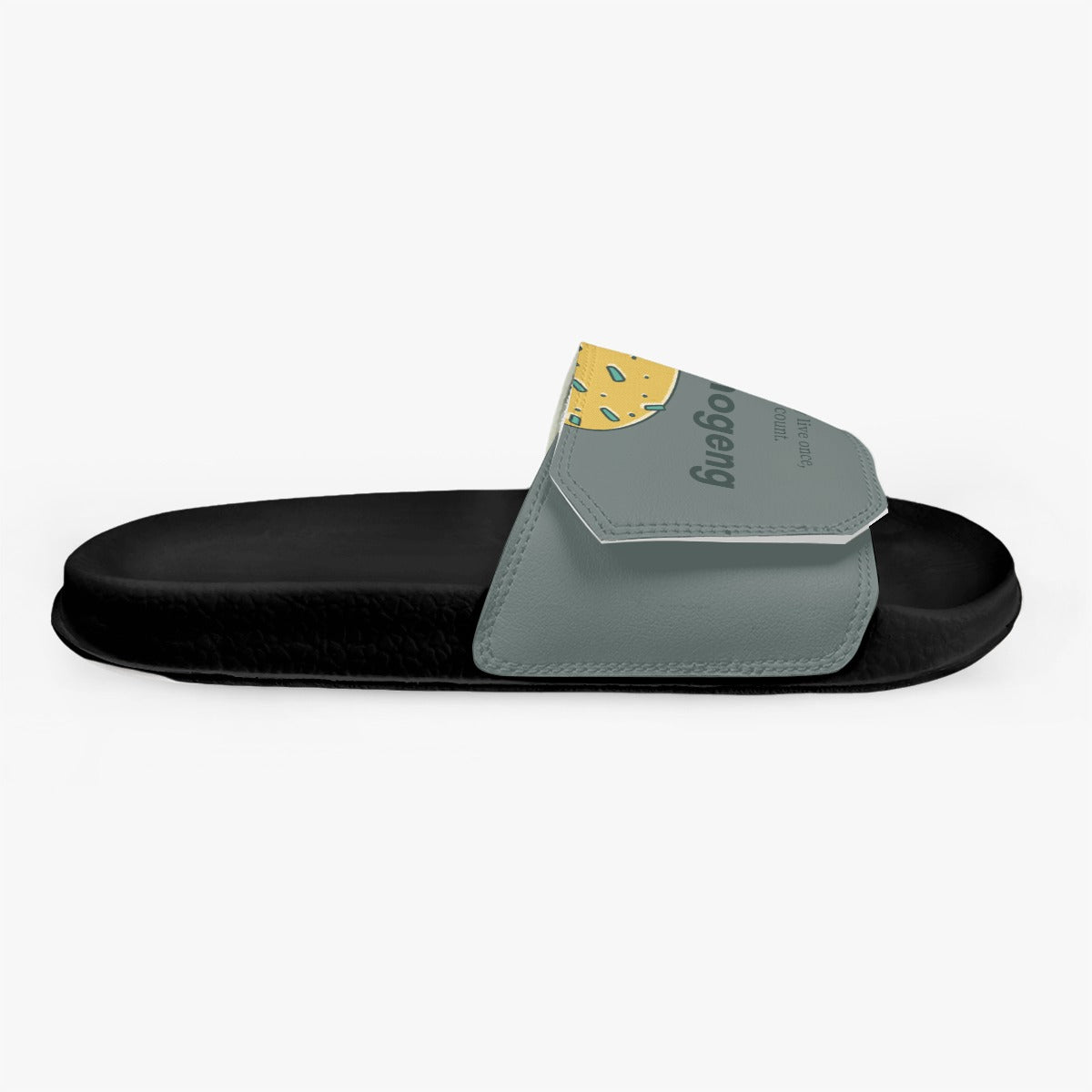 Mmogeng Cheeseburger & Milkshake PVC Sandals with Velcro