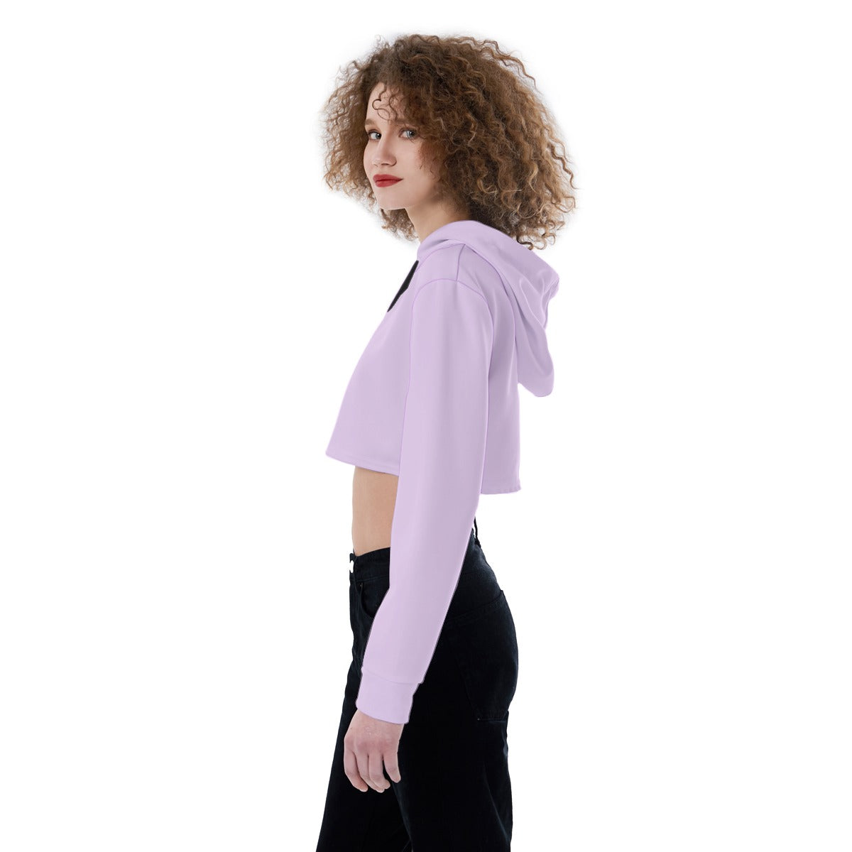 Mmogeng Clouds Aesthetic Crop Hoodie - Drop Shoulder Long Sleeve with Drawstring | Casual Wear