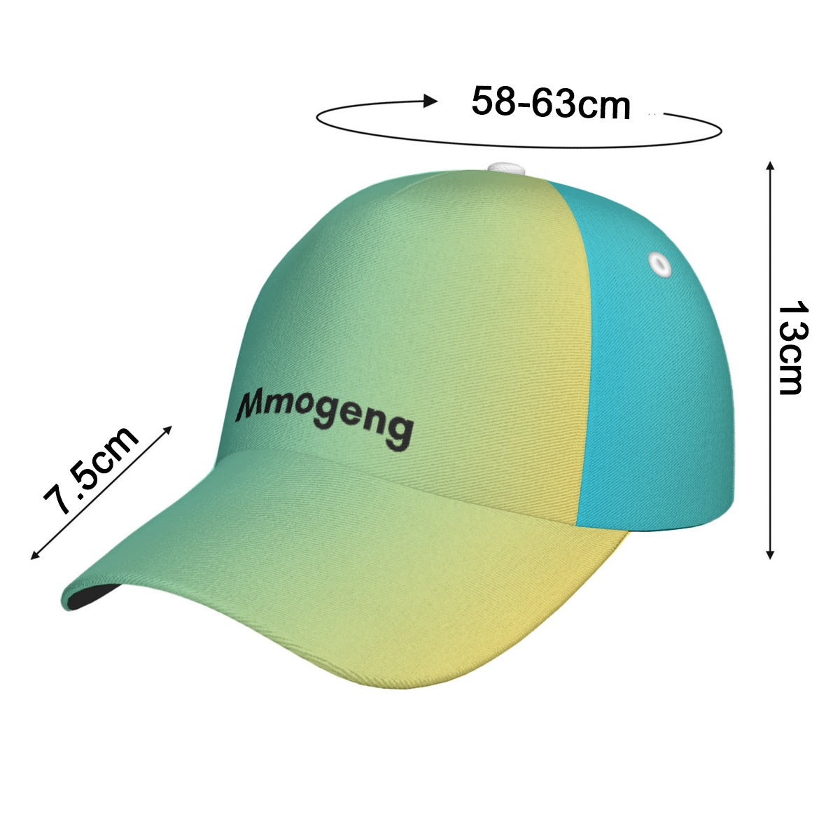Mmogeng Gradient Color-Pop Peaked Cap for Fashionable Look | Polyester Fabric
