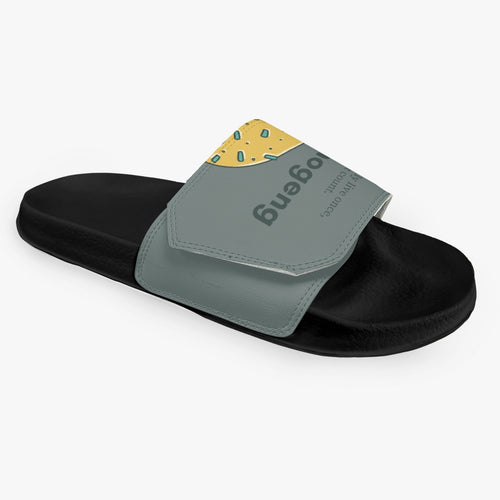 Mmogeng Cheeseburger & Milkshake PVC Sandals with Velcro